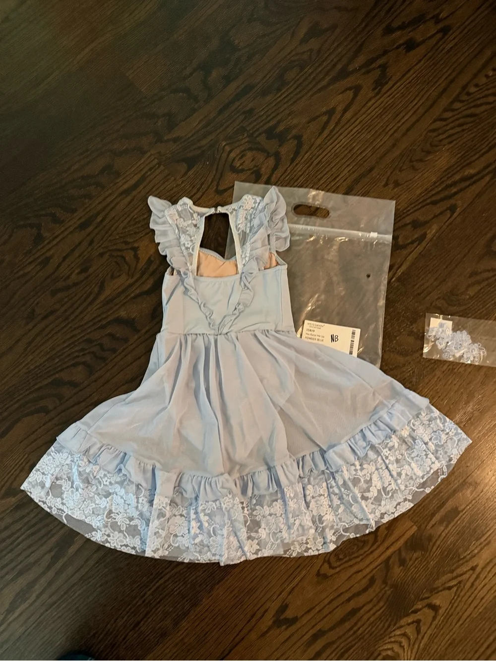 Weissman Pale Blue Lace & Tulle Dance Costume Dress